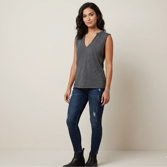 lululemon athletica Tops - Lululemon Sleeveless V-Neck Top - Charcoal Gray